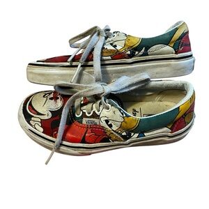 Vans 13.5 Kids Disney Colorful Mickey Mouse Print Sneakers